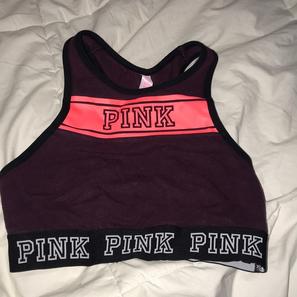 PINK halter sports bra